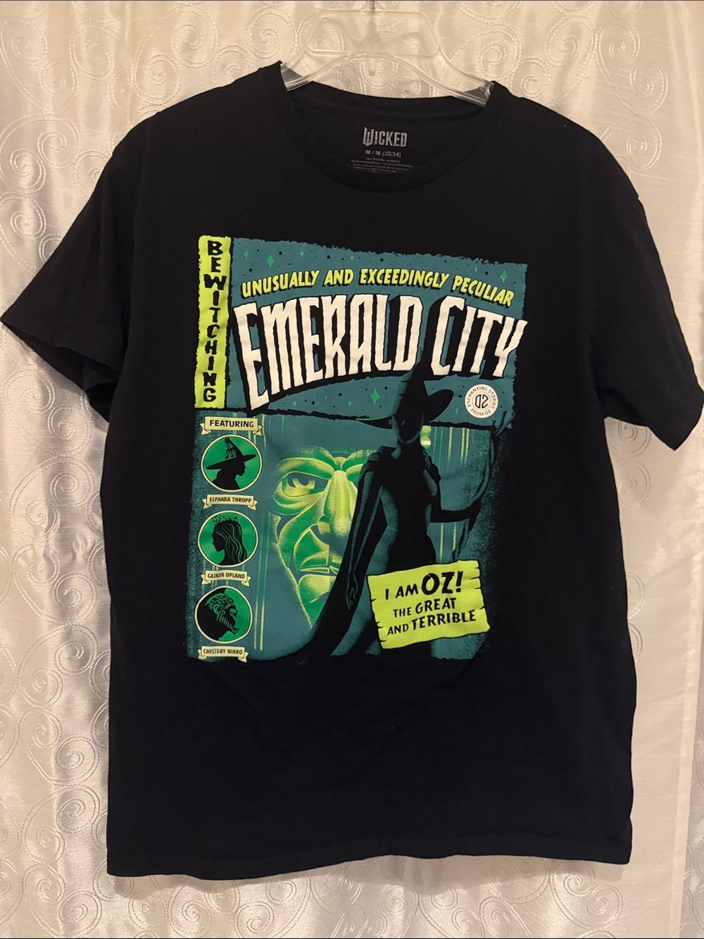 Wicked Wizard of Oz Emerald City Concert Show Shirt Adult Size Medium 🔥 B3